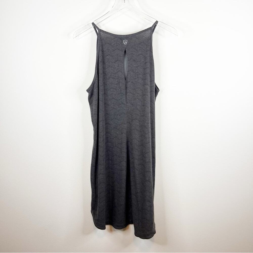 Kuhl Kira Sleeveless Mini Dress XL Pavement Print Grey - Picture 3 of 7